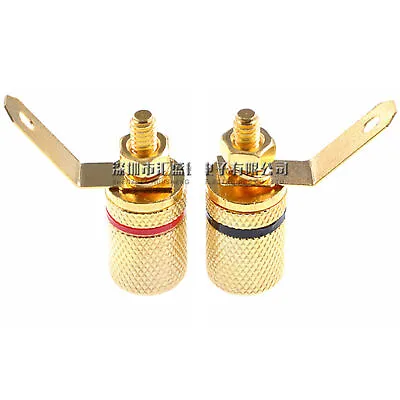 4mm Banana Jack Binding Post Gold Plated Female Socket Plug Terminal Connector • $7.99