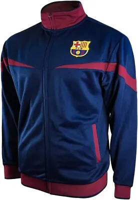 FC Barcelona Full Zip Logo Track Jacket - Navy Blue • $29.99