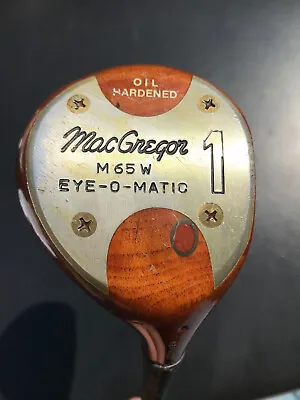 MacGregor M65W Eye-O-Matic Persimmon Driver With True Temper Shaft New Grip • $40