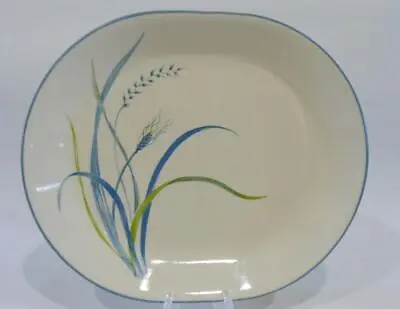 ❤️ 1 Corelle COASTAL BREEZE Serving PLATTER Oblong Plate Blue Green Sea Grasses • $26.99