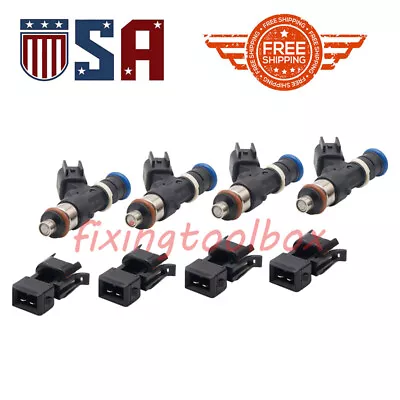 4x 52lb 550cc Fuel Injectors 0280158117 For 99-05 Audi A4 Quattro 1.8T 20V Turbo • $41.49