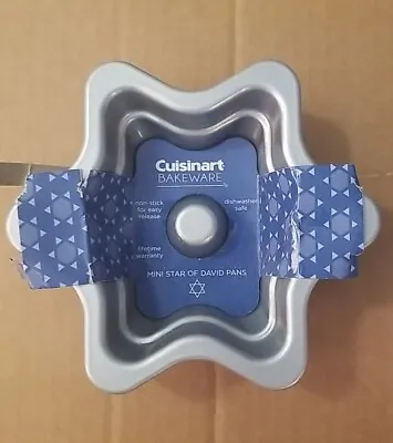 Cuisinart Bakeware Set Of 4 Mini Star Of David Non-Stick Pans Kitchen Baking • $16.99