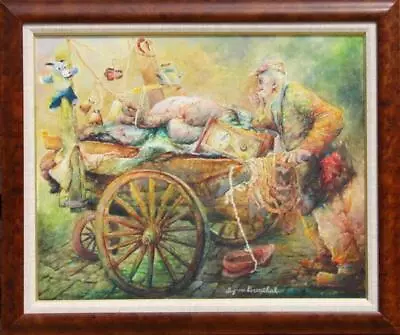 $7500 • Buy Seymour Rosenthal, The Junk Man, Oil On Canvas, Signed L.r.