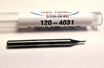 1/32  (.0312 ) 4 Flute End Mill SOLID CARBIDE 120-4031 - Made In USA - Free Ship • $11.10