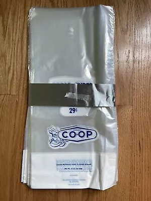 VTG 1960’s Supermarkets Co-op Bread Cube Bags 29 Cent NOS Plastic Bread Bags • $12