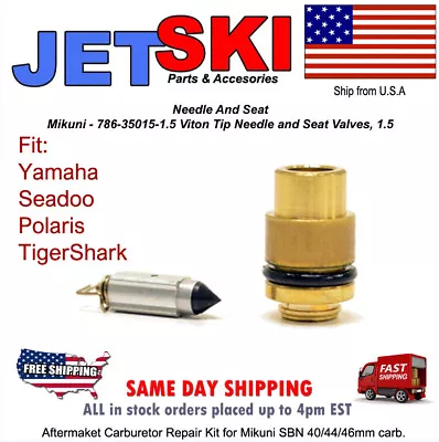 Mikuni Sbn 1.5 Needle And Seat 38 44 Super Yamaha Kawasaki Polaris Seadoo • $14.49