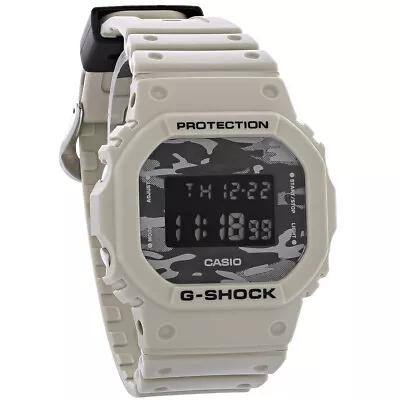 Casio G-Shock 5600 Series Grey Resin Strap Quartz Watch DW5600CA-8 • $64