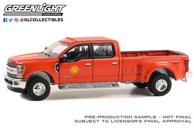 Greenlight Dually Drivers 13 - Shell Oil 2019 Ford F-350 Lariat Dually 46130-E • $12