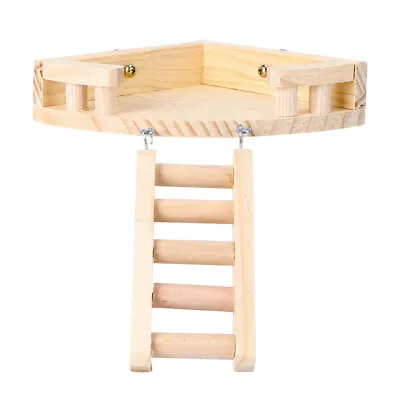1pc Wood Hamster Ladder Hamster Ladder Bird Climbing Toys Guinea Pig Toys • £15.18
