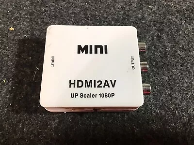 Mini HDMI To Composite AV Adapter Mini HDM12AV WHITE • $10