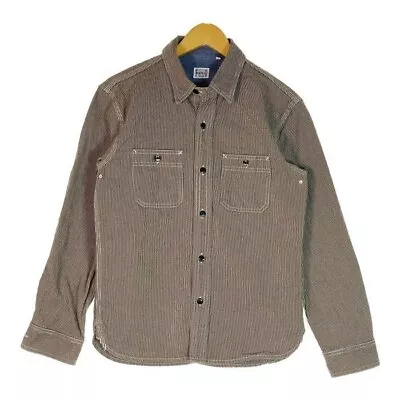 The Flat Head Used Wabash Work Shirt Long Sleeve Beige Size40/L Made In Japan • $132