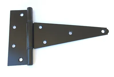 8  Heavy Duty Black Tee T Hinges For Fence Gate Barn Shed Door • $13.50