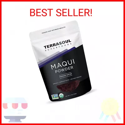 Terrasoul Superfoods Organic Maqui Berry Powder 4 Oz Freeze-Dried Antioxidant • $20.58