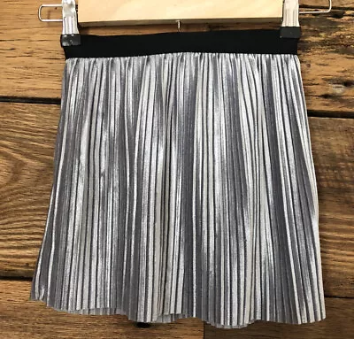 Girls Gymboree Accordian Pleat Skirt Sz S Gray  • $6