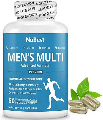 Men’s Multi 18+ By NuBest 20+ Vitamins & Minerals 60 Vegan Capsules • $32.89