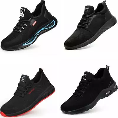 New Lightweight Breathable Safety Shoes Steel Toe Cap Work Boots Sneakers AU • $45.99