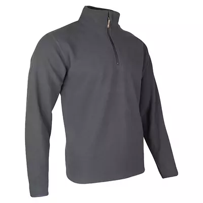 Jack Pyke Mens Country Fleece Top ¼ Zip Pullover Charcoal Countrywear Hunt • £19.25