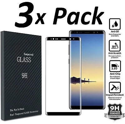 3x Case Friendly Tempered Glass Screen Protector For Galaxy S8 Plus Note 8 9 Lot • $5.82