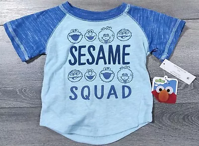 Sesame Street Shirt 2T Toddler Boys Elmo Big Bird Oscar The Grouch T-Shirt Tee • $6.97