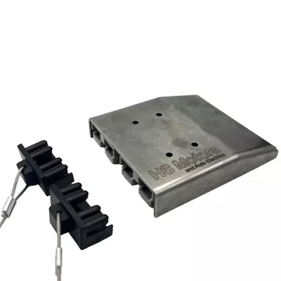 $46.95 • Buy Stainless Steel Twin Surface Mount 50 Amp Anderson Plug Cover + X2 Grey & Dust