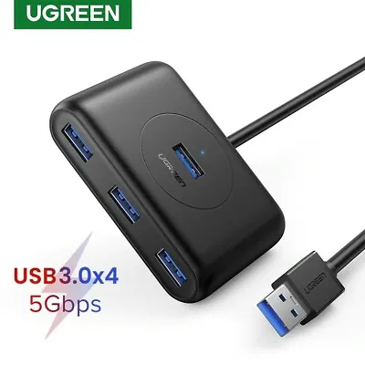 $24.95 • Buy Ugreen 4 Port USB 3.0 Hub High Speed 5 Gbps 0.5m Cable Splitter For PC Laptop