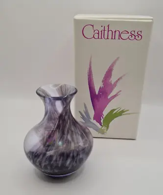 Caithness 4158 - Rondo Glass Bud Vase Sable (boxed) • £10