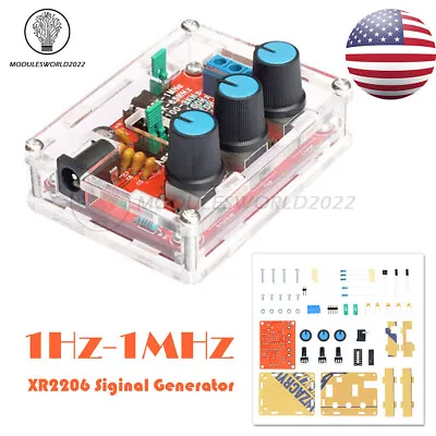 XR2206 Function Signal Generator DIY Kit Sine Triangle Square Wave 1HZ-1MHZ US • $10.96