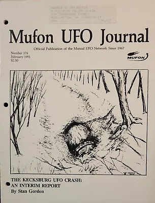 MUFON UFO Journal Mutual UFO Network Magazine #274 February 1991 Kecksburg Crash • $11.99