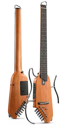 Donner HUSH-I Acoustic Electric Guitar Headless Silent Pratice Perform Travel • $159.99