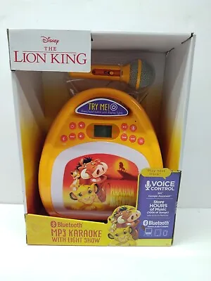 Lion King MP3 Karaoke Machine W' Bluetooth Hours Of Storage | Ships Free • $23.79