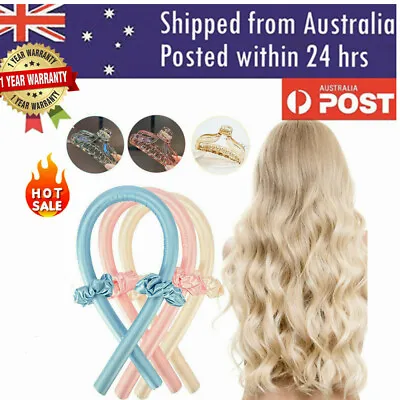$11.99 • Buy Heatless Curling Rod Silk Curling Ribbon Hair Rollers Lazy Curler Sets Headband
