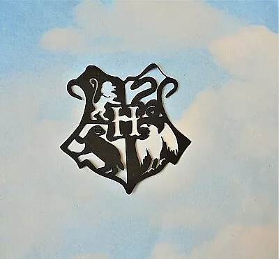 Die Cut Cuts Hogwarts Crest  Harry Potter X 6 Topper Birthday Party Cards • £1.20