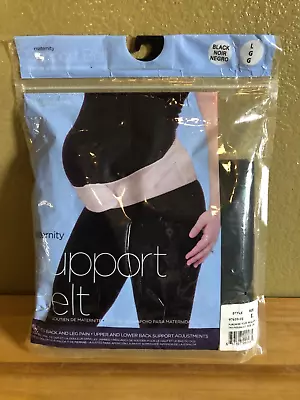 Motherhood Maternity Pregnancy Support Belt Large Black New • $10