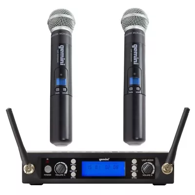 Gemini Pro DJ Audio Gemini Pro DJ Audio Pair 2 Wireless Live PA Karaoke Micropho • $194.95