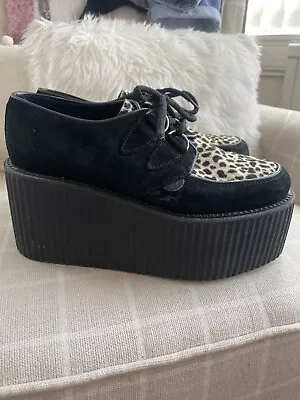 Original Wulfrun Creeper Platform Triple Sole Leopard Print Uk6 By Underground • £40