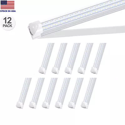 12Pack 8 Foot LED Shop Light Fixture 8FT T8 LED Tube Light 8' 120W Garage Light • $184.99