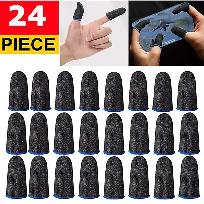 $9.99 • Buy 24X Gaming Finger Sleeve Mobile Controllers TouchScreen Glove Thumb Covers