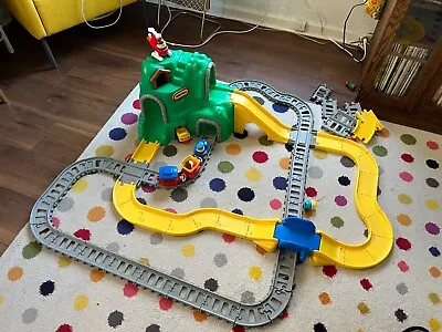 Vintage Little Tikes Green Mountain Peak Road & Rail Set Train Tracks Car People • $91