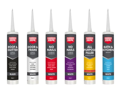 £7.50 • Buy Roof Gutter Frame Door Sealant No Nails Interior Exterior Bath Kitchen Cartridge