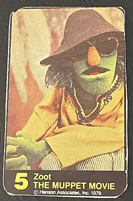 The Muppet Movie Card #5 ZOOT General Mills Vintage 1979 HARD TO FIND!!! • $4.99