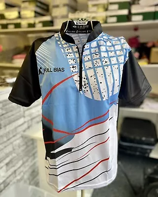 FULL BIAS - LAWN BOWLS TOP - White Black Blue Red - Brand New With Tags - XLARGE • £25
