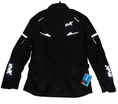 Hwk Motorcycle Jacket Cordura Textile Fabric Armor Protection Xl Extra Large Nwt • $49.99