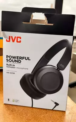 JVC HA-S31M: Lightweight On-Ear Headphones With Mic  Missing 1 Ear Cushion • $3.99