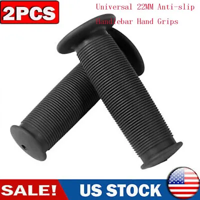 Pair 22mm Motorcycle Elastic Anti-Slip Soft Rubber Handlebar Hand Grip Cover • $2.20