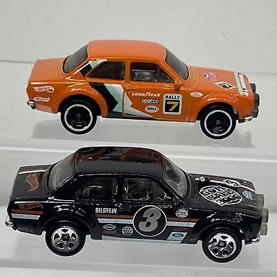 Hot Wheels Set Of 2 '70 Ford Escort RS1600 Orange Black Gumball 3000 • $9.96