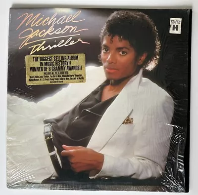 Michael Jackson Thriller Original 1982 Epic Lp In Shrink Hype Sticker NM- • $29.99