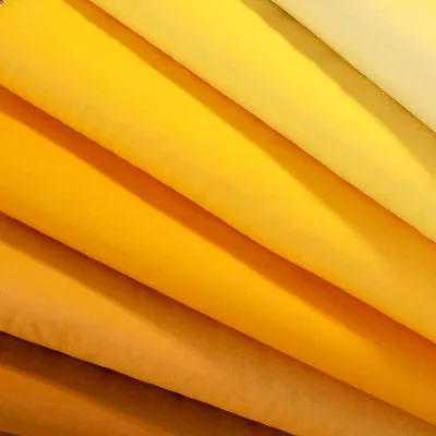 ROBERT KAUFMAN  KONA COTTON SOLID  Yellow Tones By The 1/2 Yard • $3.80