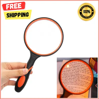 Dicfeos Magnifying Glass 10X Handheld Reading Magnifier - 100MM Large Magnifying • $10.29