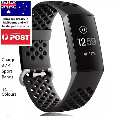 $8.95 • Buy Sports Replacement Air Band - Charge 3 4 Silicone Watch Wrist Strap