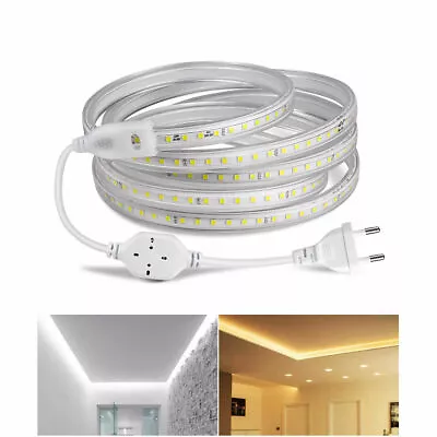 2835 LED Strip Rope Light 240V 220V Flexible Tape Rope Lamp Waterproof 120LEDs/m • $11.54